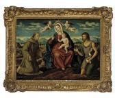 SANTACROCE da Girolamo Galizzi The Madonna And Child With Saints Francis Of Assisi And John Thebaptist SANTACROCE da Girolamo Galizzi The Madonna And Child With Saints Francis Of Assisi And John Thebaptist