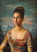 SAPUCCI C. Ritratto Di Donna In Paesaggio SAPUCCI C. Ritratto Di Donna In Paesaggio