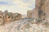 sargent john singer Fortress, Road And Rocks sargent john singer Fortress, Road And Rocks