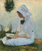 Sargent John Singer Girl Reading By A Stream Sargent John Singer Girl Reading By A Stream