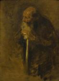sargent john singer Portrait Of An Elderly Man Leaning On A Stick sargent john singer Portrait Of An Elderly Man Leaning On A Stick