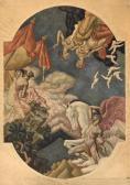 SAVAGE Eugene Francis Allegorical Study For The Grand Reception Hall Mural Of The Elks Veterans Memorial And Headquarters, Chicago SAVAGE Eugene Francis Allegorical Study For The Grand Reception Hall Mural Of The Elks Veterans Memorial And Headquarters, Chicago