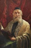 SCHACHMANOV Jewish Man Praying In Tallith SCHACHMANOV Jewish Man Praying In Tallith