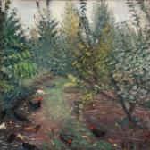SCHARFF William Composition With Chickens SCHARFF William Composition With Chickens