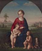 SCHEFFER VON LEONHARDSHOFF Johann Evangelist Madonna Mit Jesusund Johannesknaben In Landschaft SCHEFFER VON LEONHARDSHOFF Johann Evangelist Madonna Mit Jesusund Johannesknaben In Landschaft
