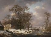 SCHELFHOUT Andreas Winterlandschaft Mit Personen Auf Dem Eis SCHELFHOUT Andreas Winterlandschaft Mit Personen Auf Dem Eis