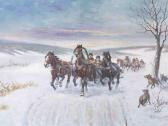SCHELOUMOFF Afanasij Ivanovich Troika Auf Verschneitem Weg SCHELOUMOFF Afanasij Ivanovich Troika Auf Verschneitem Weg