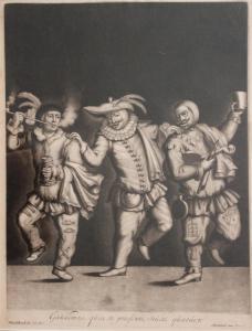 Pieter I Schenck - Three Fools, Gaudeamus, Quia Te Prasente, Stulti Quatuor
