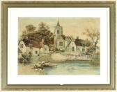 SCHEULE S Dorf Mit Kirche Am See SCHEULE S Dorf Mit Kirche Am See