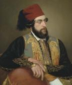 SCHIAVONI Felice Ritratto Maschile In Costume Greco SCHIAVONI Felice Ritratto Maschile In Costume Greco