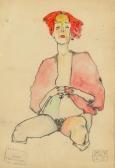 SCHIELE Egon A Portrait, Nude SCHIELE Egon A Portrait, Nude