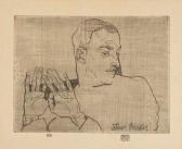 SCHIELE Egon Bildnis Arthur Roessler SCHIELE Egon Bildnis Arthur Roessler