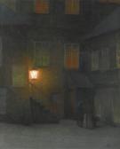 SCHIKANEDER Jakub A Courtyard In Prague Old Town SCHIKANEDER Jakub A Courtyard In Prague Old Town