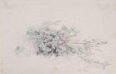SCHLEGEL August Friedrich Studie Eines Brombeerstrauchs SCHLEGEL August Friedrich Studie Eines Brombeerstrauchs