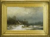 SCHLIECKER August Eduard Winterlandschaft SCHLIECKER August Eduard Winterlandschaft