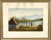 SCHMELLER E. Blick Über Den Weißensee Auf Füssen SCHMELLER E. Blick Über Den Weißensee Auf Füssen