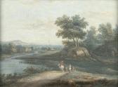 SCHNEIDER Caspar Reiter In Der Flusslandschaft SCHNEIDER Caspar Reiter In Der Flusslandschaft
