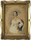 SCHOLLER Johann Christian Portrait Einer Hübschen Jungen Frau Im Schulterfreien Kleid SCHOLLER Johann Christian Portrait Einer Hübschen Jungen Frau Im Schulterfreien Kleid