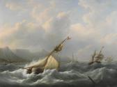SCHOUMAN Martinus Segelschiffe Vor Der Küste In Stürmischer See SCHOUMAN Martinus Segelschiffe Vor Der Küste In Stürmischer See