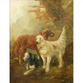 SCHOUTEN Henry Three Dogs In A Landscape SCHOUTEN Henry Three Dogs In A Landscape