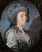 SCHRÖDER Johann Heinrich Bildnis Henriette Freifrau Von Koenitz, Geb. Freiin Von Spessart. SCHRÖDER Johann Heinrich Bildnis Henriette Freifrau Von Koenitz, Geb. Freiin Von Spessart.