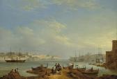 SCHRANZ Johann A View Of Grand Harbour SCHRANZ Johann A View Of Grand Harbour