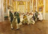 SCHREUER Wilhelm Vornehme Gesellschaft Zu Hofe SCHREUER Wilhelm Vornehme Gesellschaft Zu Hofe