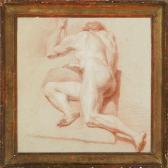 SCHUSTER Johan Martin Academy Study Of A Nude Male Model SCHUSTER Johan Martin Academy Study Of A Nude Male Model