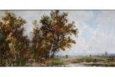 SCHUSTER Otto Herbstliche Landschaft Mit Pferden Und Bauern Bei Der Heuernte SCHUSTER Otto Herbstliche Landschaft Mit Pferden Und Bauern Bei Der Heuernte