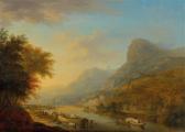 SCHUZ Christian Georg I A Tree-lined River Landscape SCHUZ Christian Georg I A Tree-lined River Landscape