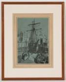 SCHWABE Randolph Palperro Ink And Wash On Paper, Signed, Titled And Dated 1934 41cm X 27cm Mounted, Framed And Under Glass SCHWABE Randolph Palperro Ink And Wash On Paper, Signed, Titled And Dated 1934 41cm X 27cm Mounted, Framed And Under Glass