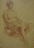 SCHWABE Randolph Study Of A Young Girl SCHWABE Randolph Study Of A Young Girl