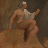 SCHWARTZ Frans Female Nude With A White Head Cloth SCHWARTZ Frans Female Nude With A White Head Cloth