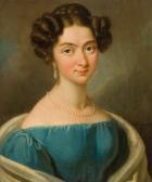 SCHWEIKART Karl Gottlieb Portret Damy W Błękitnej Sukni SCHWEIKART Karl Gottlieb Portret Damy W Błękitnej Sukni
