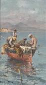 SCOGNAMIGLIO Roberto Fischer In Der Bucht Von Neapel SCOGNAMIGLIO Roberto Fischer In Der Bucht Von Neapel