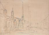 SDRUSCIA Achille Scorcio Di Piazza Navona SDRUSCIA Achille Scorcio Di Piazza Navona