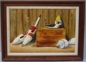 SEBASTIAN Stephen Still Life With Lobster Buoys And A Decoy SEBASTIAN Stephen Still Life With Lobster Buoys And A Decoy