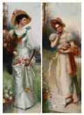 SECOLA A. An Elegant Lady In A Landscape SECOLA A. An Elegant Lady In A Landscape