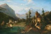 SEEFISCH Hermann Ludwig Blick Auf Thun, Schweiz, Rechts Der Alte Pulverturm SEEFISCH Hermann Ludwig Blick Auf Thun, Schweiz, Rechts Der Alte Pulverturm