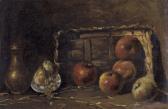 SEGANTINI Giovanni Stillleben Mit Äpfeln, Birnen Und Trauben SEGANTINI Giovanni Stillleben Mit Äpfeln, Birnen Und Trauben