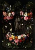 SEGHERS Daniel Der Heilige Joseph Mit Dem Jesuskind Und Dem Johannesknaben, Umgeben Von Blumenranken SEGHERS Daniel Der Heilige Joseph Mit Dem Jesuskind Und Dem Johannesknaben, Umgeben Von Blumenranken