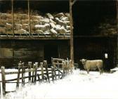 SEHRING Adolf Hay Barn In A Snow Storm SEHRING Adolf Hay Barn In A Snow Storm