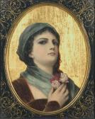 SEIFERT Alfred Young Maiden With Roses SEIFERT Alfred Young Maiden With Roses