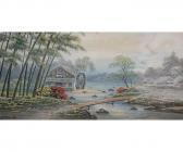 SEKI K. Japanese Landscapes With Watermills SEKI K. Japanese Landscapes With Watermills