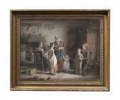 Septimus DAWSON Figures In A Cottage Interior Septimus DAWSON Figures In A Cottage Interior