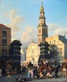 SERRITELLI Giovanni Piazza Del Carmine A Napoli SERRITELLI Giovanni Piazza Del Carmine A Napoli