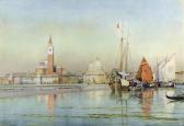 SEVERN Arthur View Of Venice Looking From The Lagoon, With Boats And Gondola To Right Foreground SEVERN Arthur View Of Venice Looking From The Lagoon, With Boats And Gondola To Right Foreground