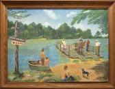 SHARPE VIVIAN Depicting Ferry Crossing At Marlow SHARPE VIVIAN Depicting Ferry Crossing At Marlow