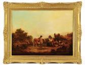 SHAYER Jnr. William, Paisagem Com Figuras E Rebanho SHAYER Jnr. William, Paisagem Com Figuras E Rebanho