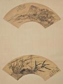 sheng zhu Landscape And Orchid sheng zhu Landscape And Orchid
